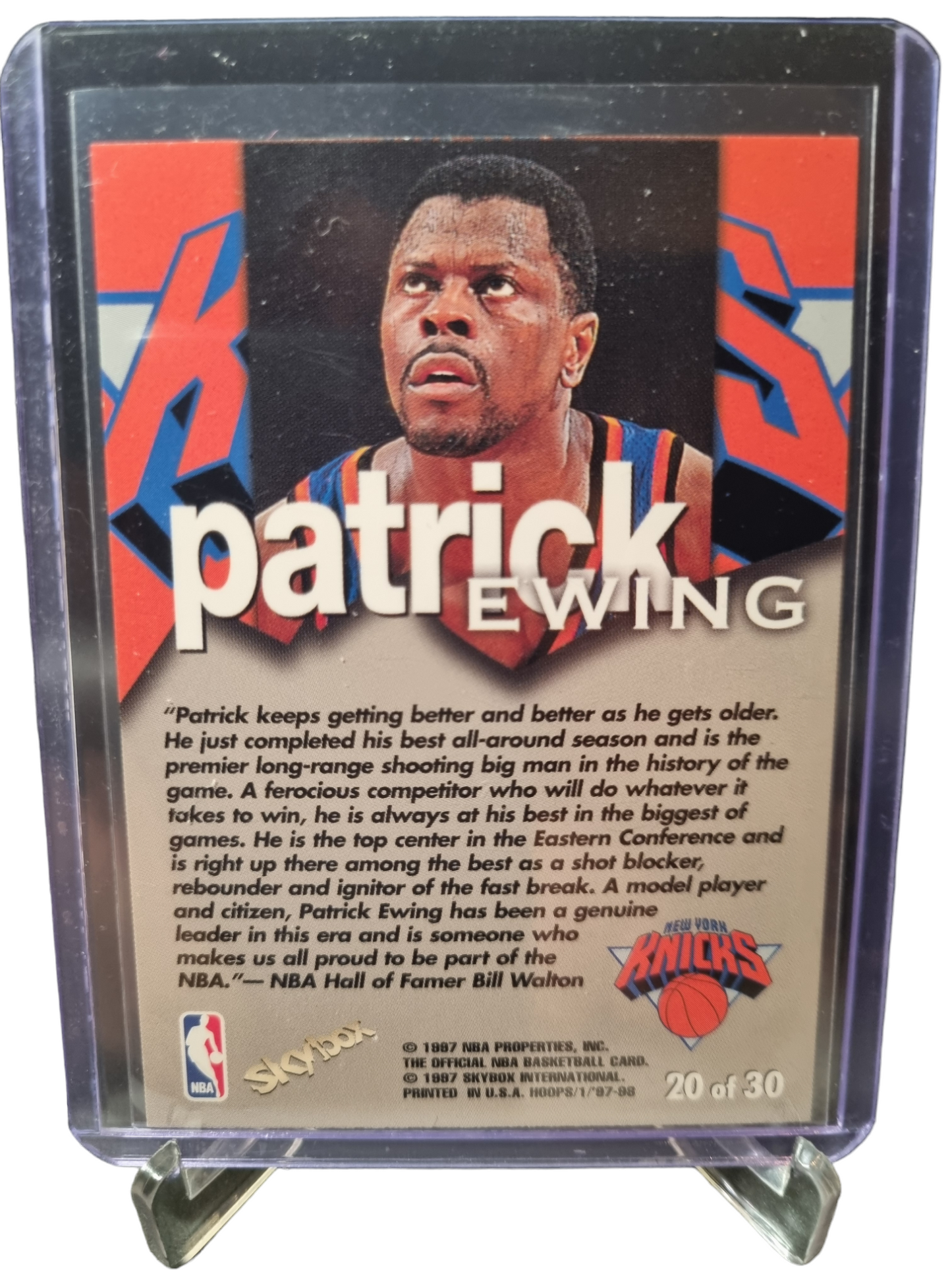 1997 Hoops #20 of 30 Patrick Ewing Talkin Hoops