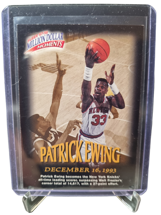 1997-98 Fleer #7 of 50 Patrick Ewing Million Dollar Moments