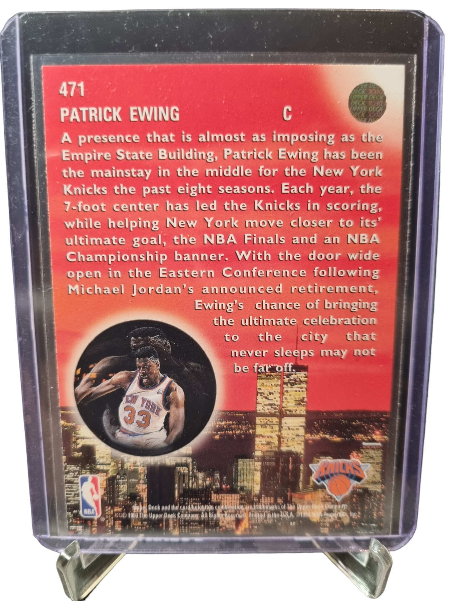 1993 Upper Deck #471 Patrick Ewing Skylights