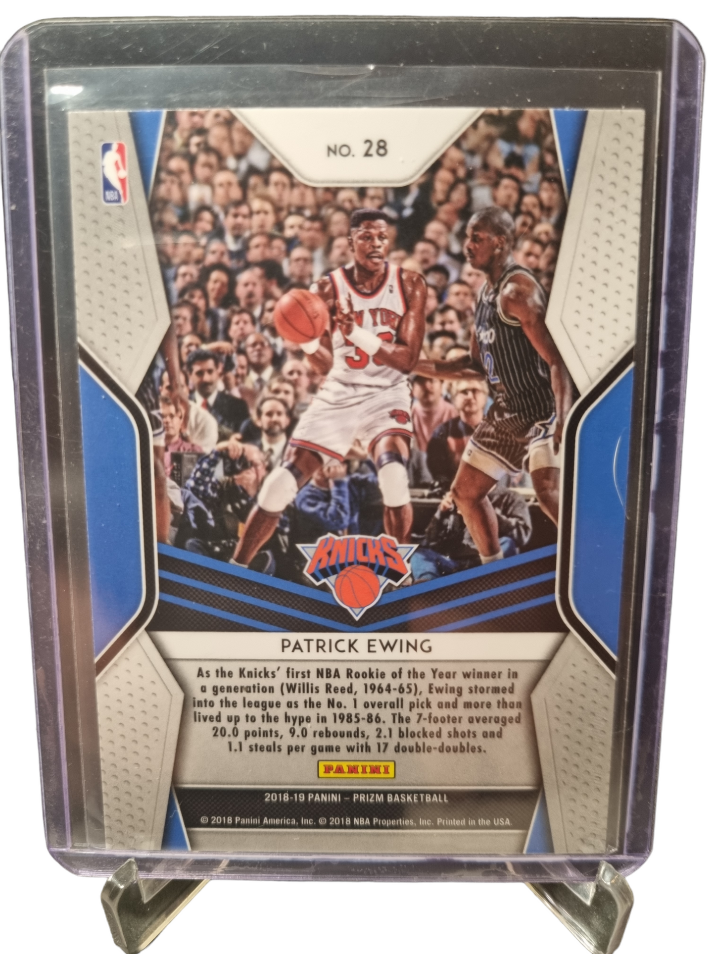 2018-19 Panini Prizm #28 Patrick Ewing Dominance