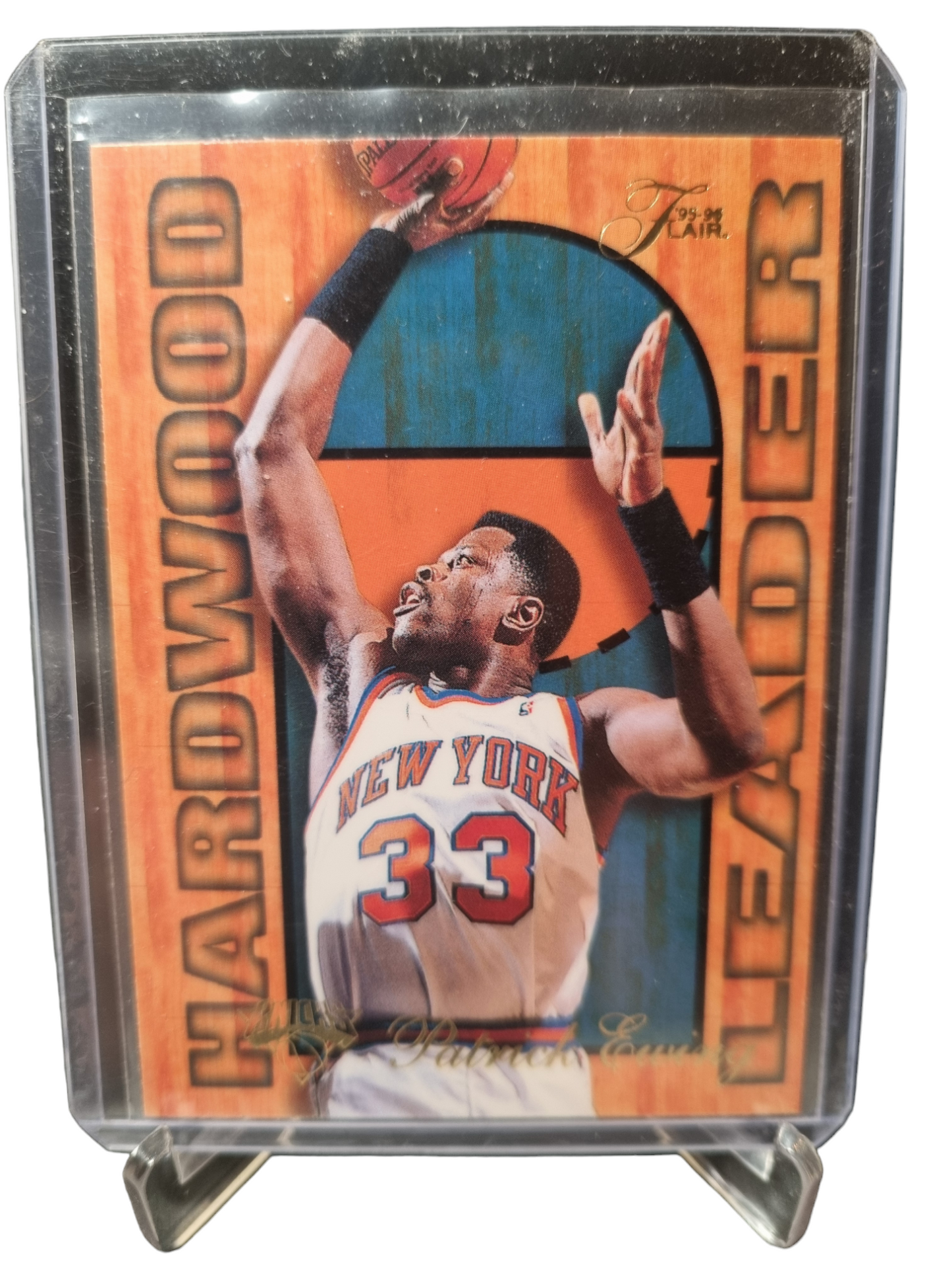 1995-96 Flair #18 of 27 Patrick Ewing Hardwood Leader