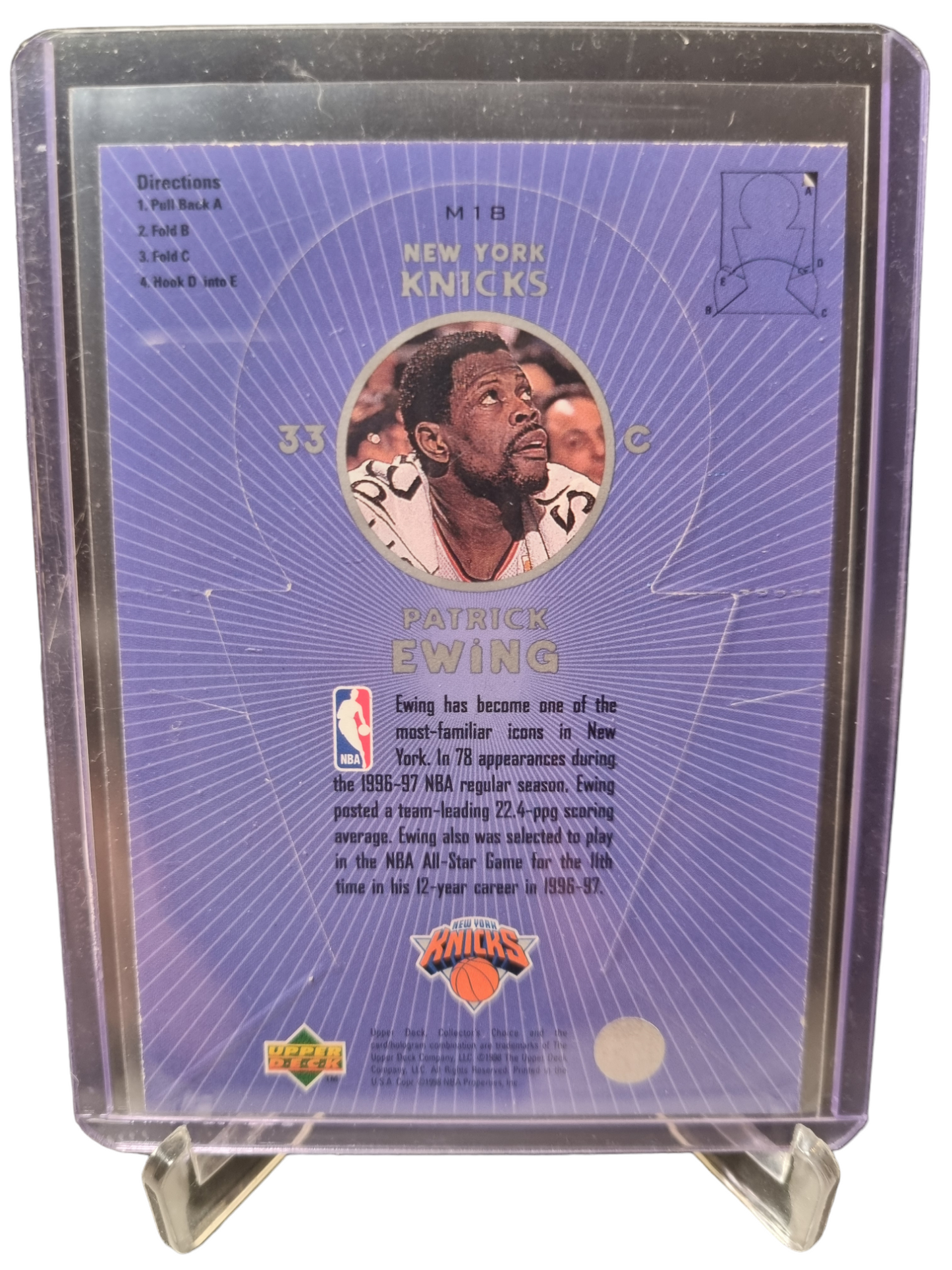 1998 Upper Deck #M 18 Patrick Ewing Collectors Choice