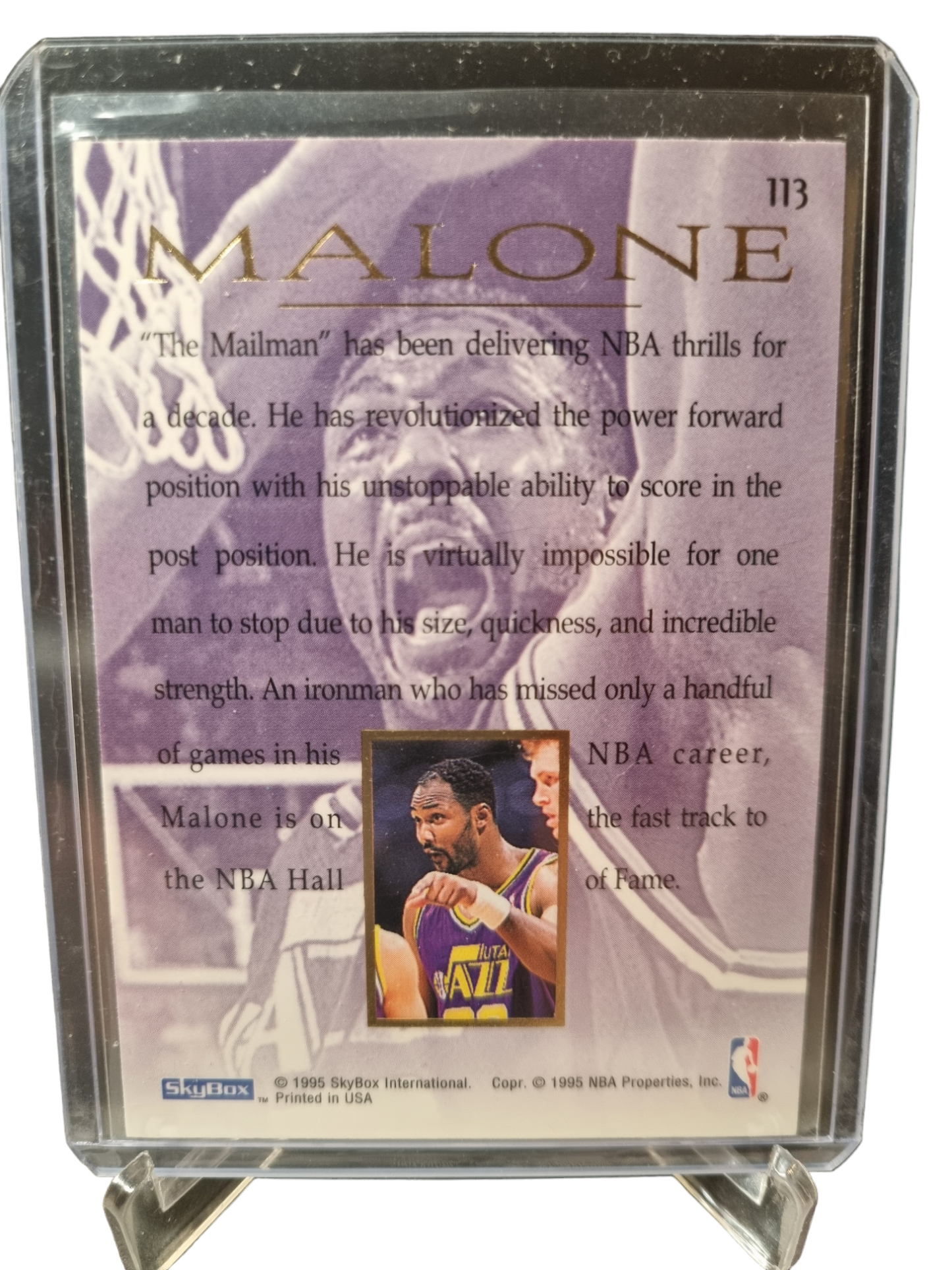 1995 Skybox #113 Karl Malone Skybox Masters