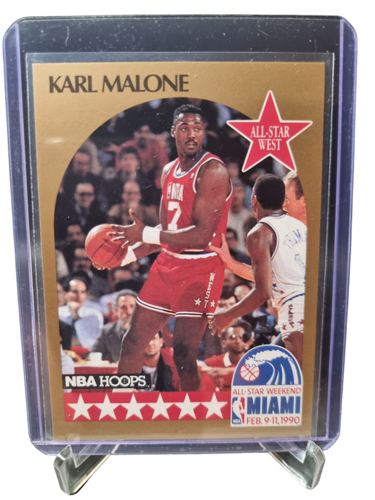 1990 Hoops #21 Karl Malone All-Star West Weekend