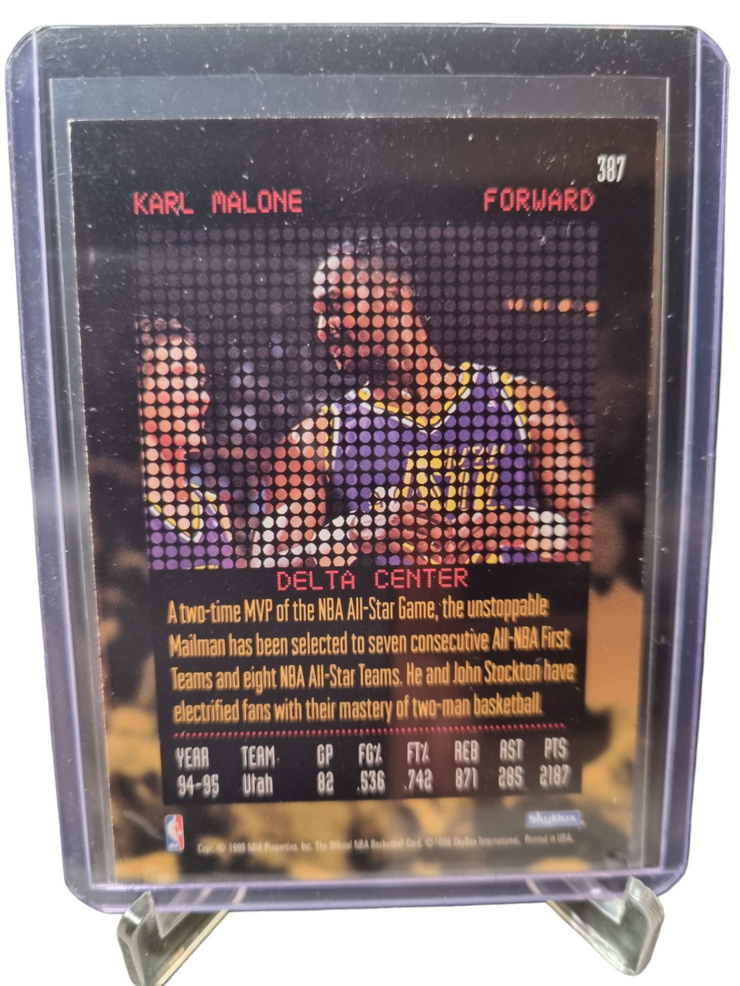 1996 Hoops #387 Karl Malone Rock The House