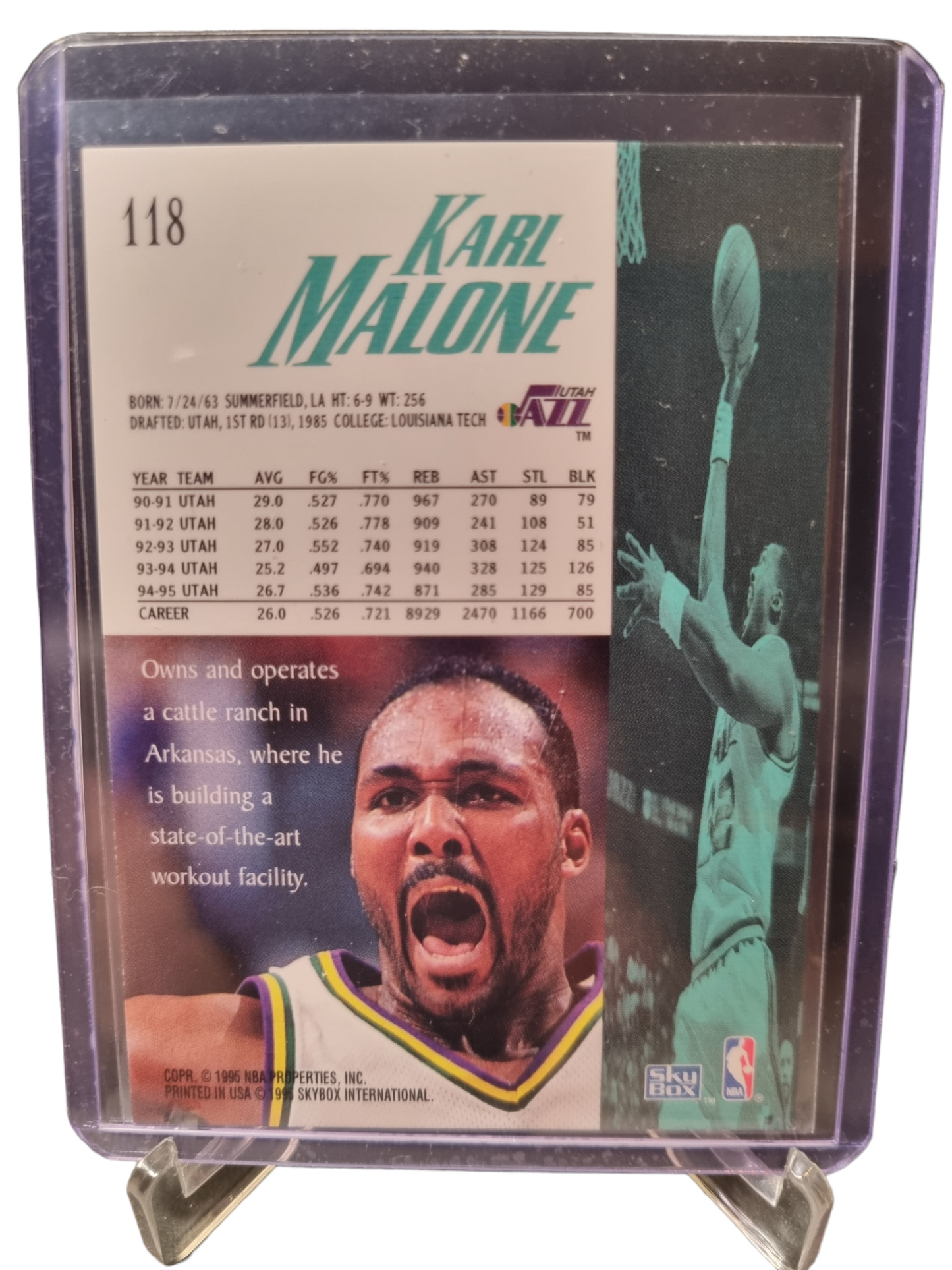 1996 Skybox #118 Karl Malone