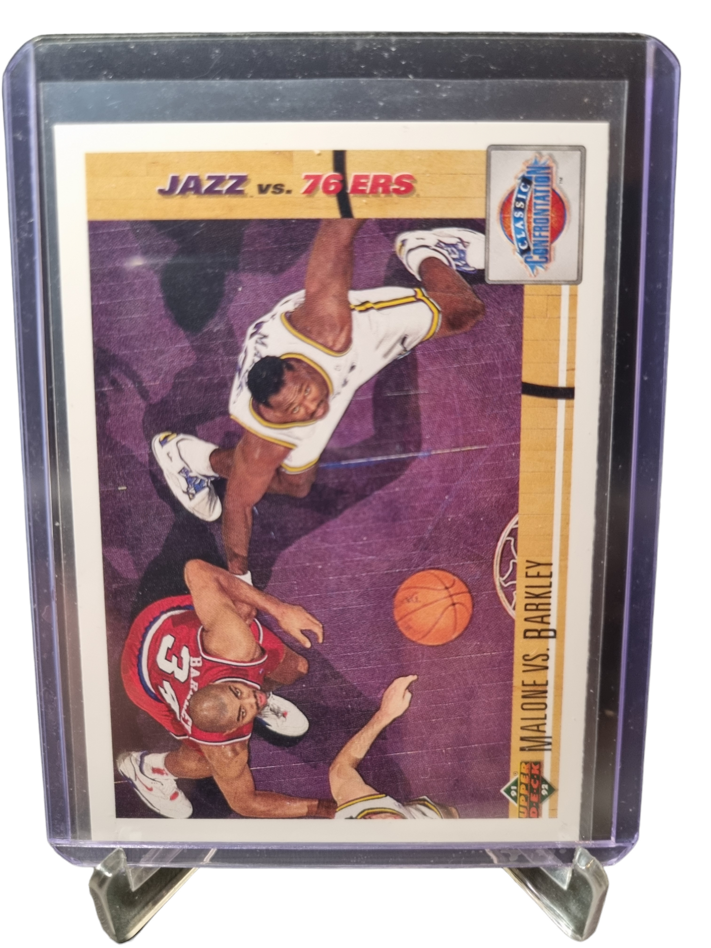 1991 Upper Deck #31 Karl Malone/Charles Barkley Classic Confrontation