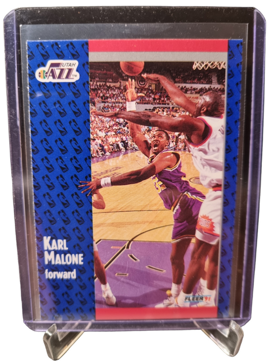 1991 Fleer #201 Karl Malone