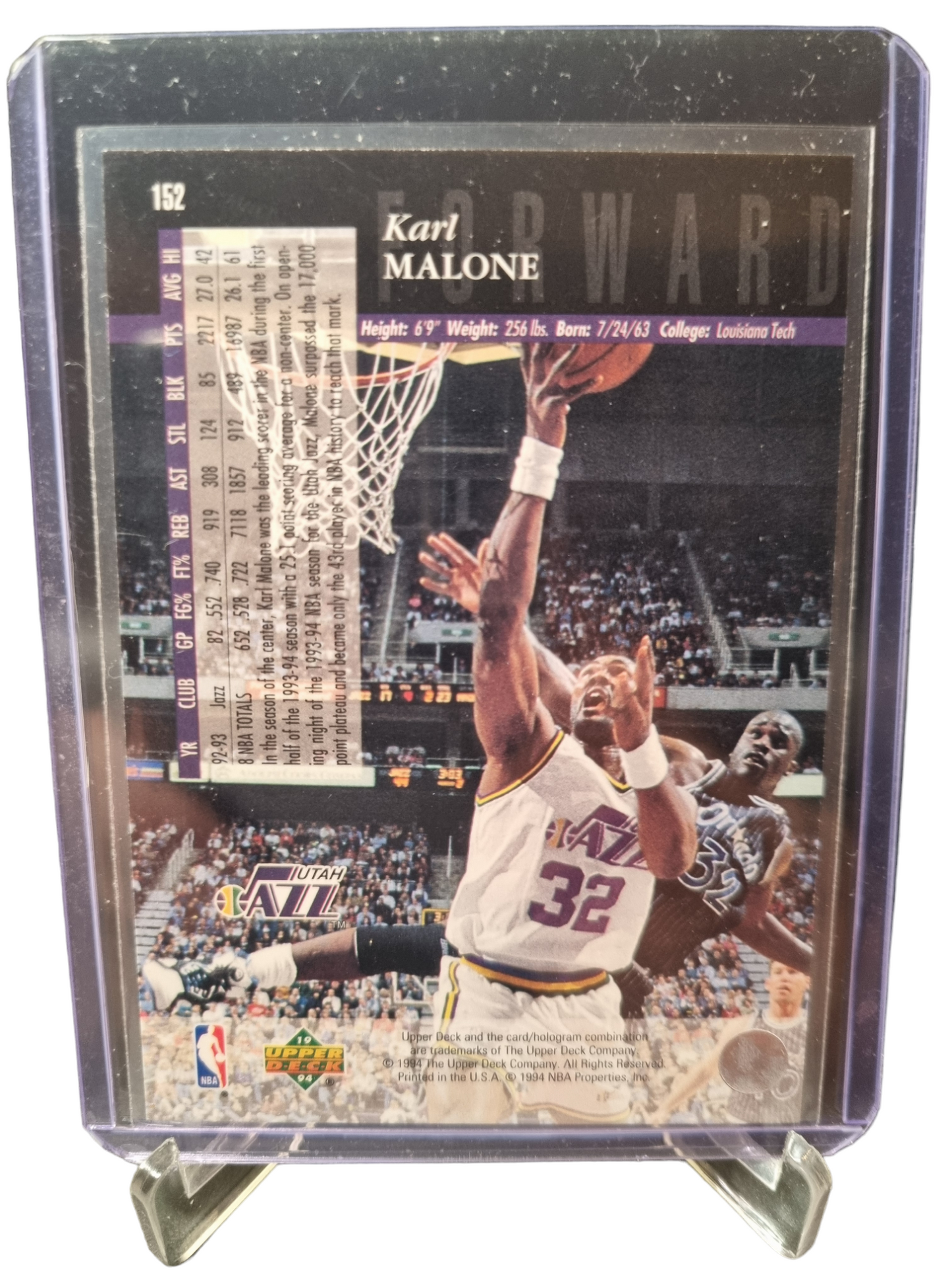 1994 Upper Deck #152 Karl Malone Electric Court