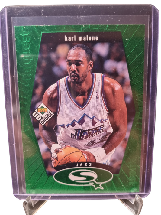 1998 Upper Deck #SQ27 Karl Malone Star Quest Green