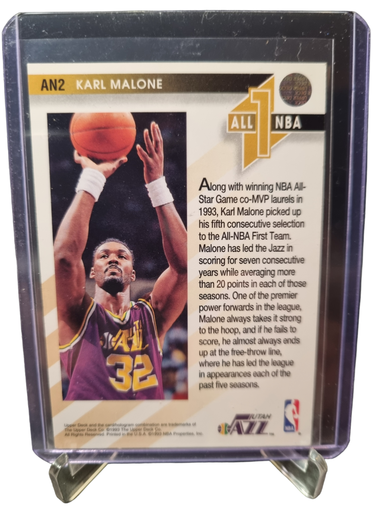 1993 Upper Deck #AN2 Karl Malone All NBA First Team