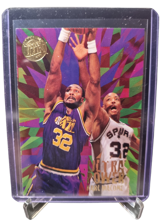 1994 Fleer Ultra #5 of 10 Karl Malone Ultra Power