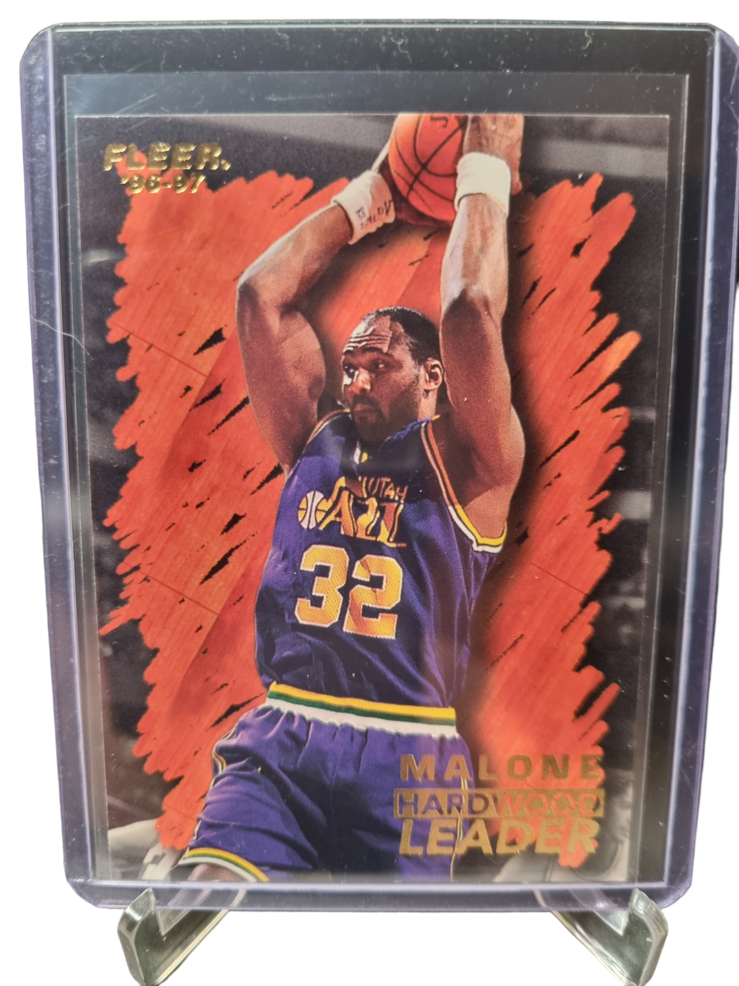 1996-97 Fleer #146 Karl Malone Hardwood Leader