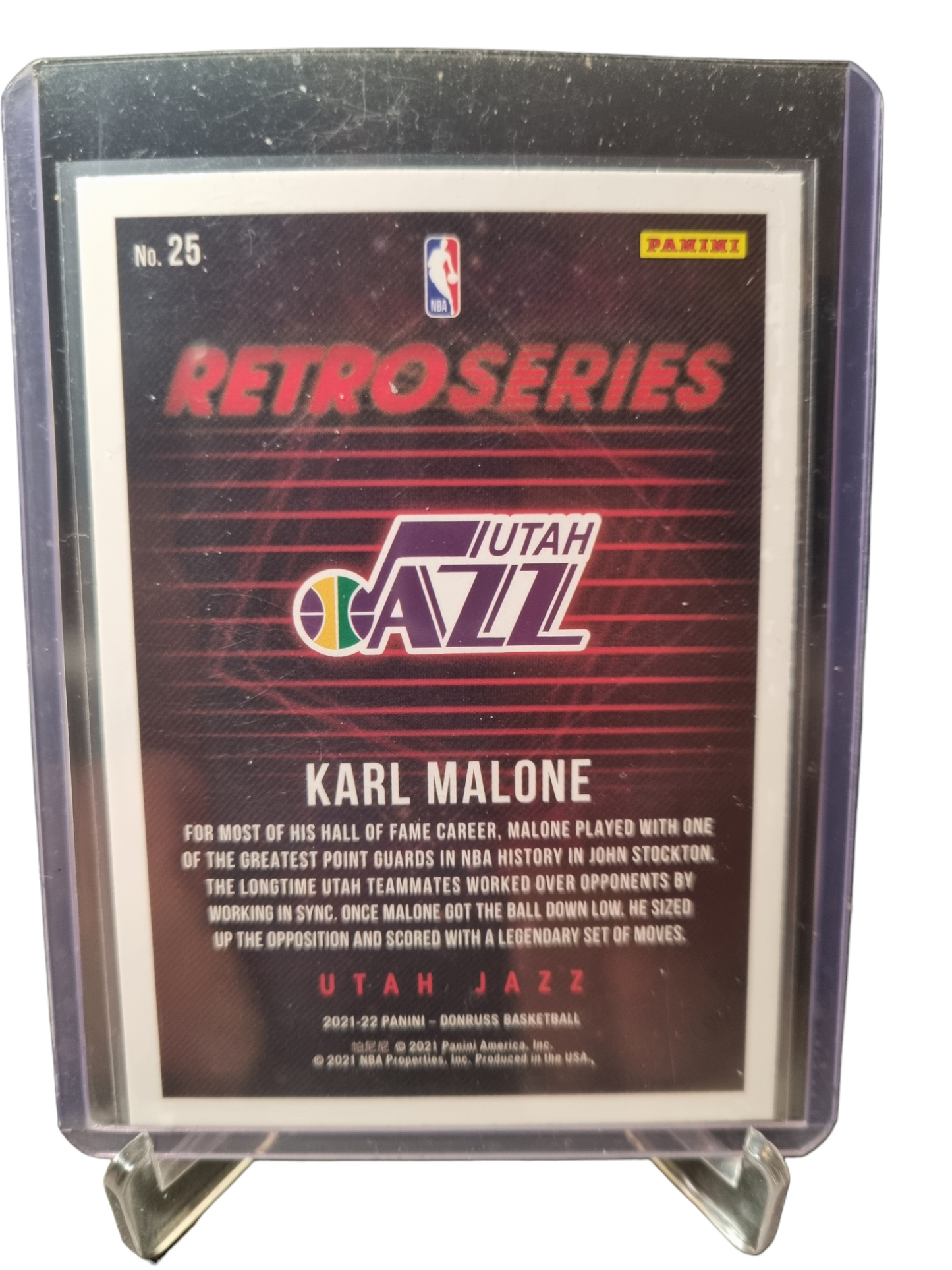 2021-22 Panini Donruss #25 Karl Malone Retro Series