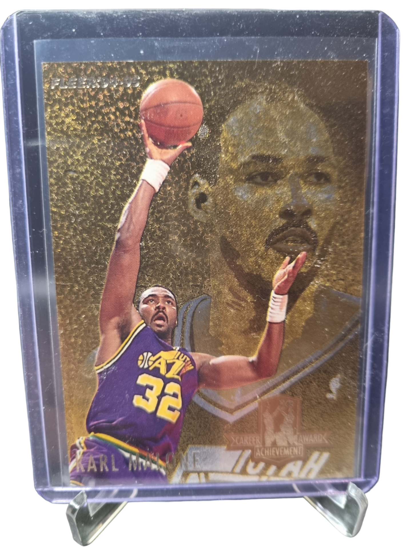 1994-95 Fleer #2 of 6 Karl Malone Career Achievement Award Gold