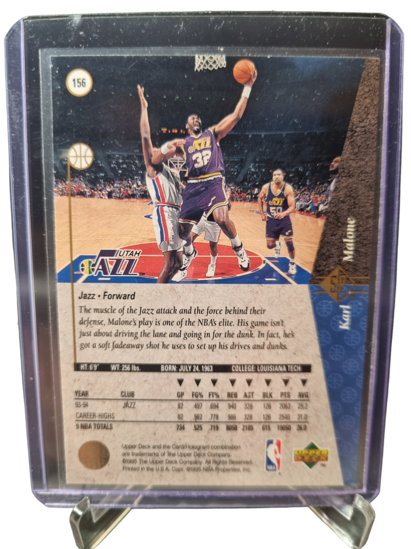 1995 Upper Deck #156 Karl Malone SP