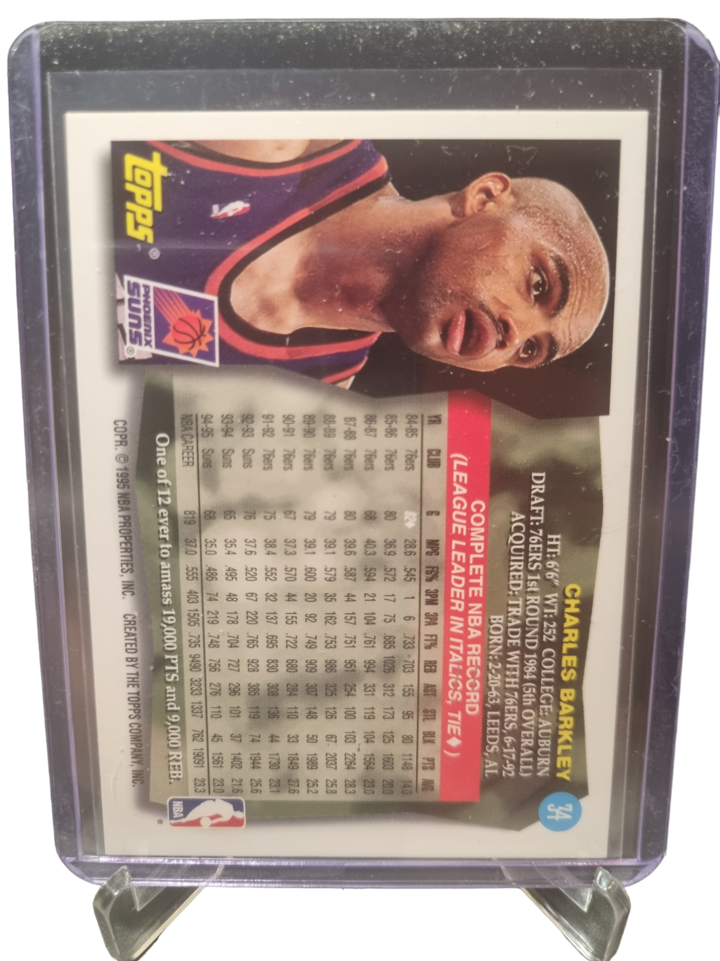 1995 Topps #34 Charles Barkley