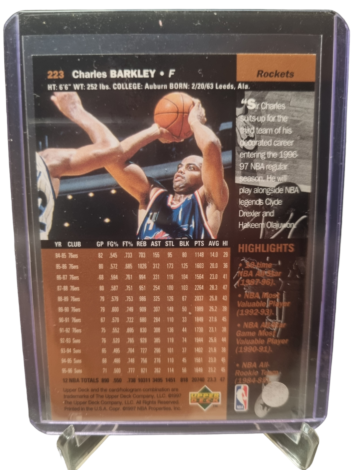 1997 Upper Deck #223 Charles Barkley