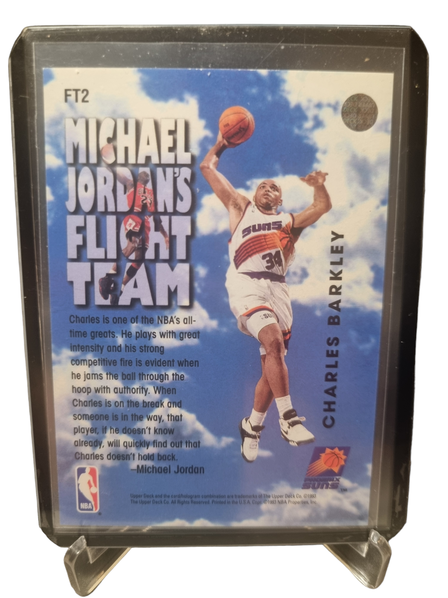 1993 Upper Deck #FT2 Charles Barkley Michael Jordans Flight Team