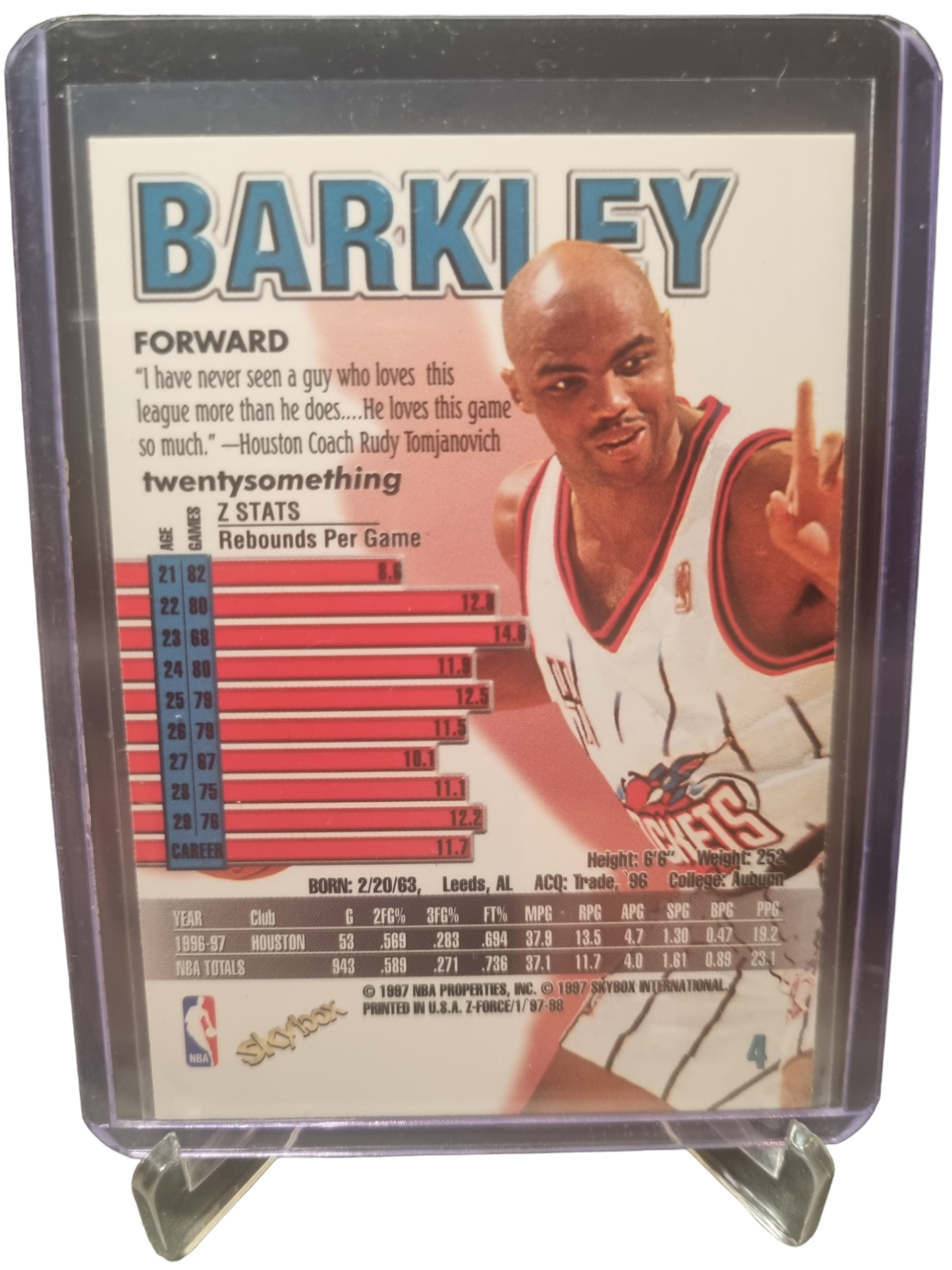 1997 Skybox #4 Charles Barkley Z Force