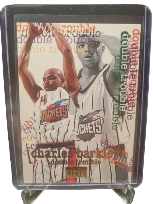 1997 Skybox Premium #260 Charles Barkley Double Trouble