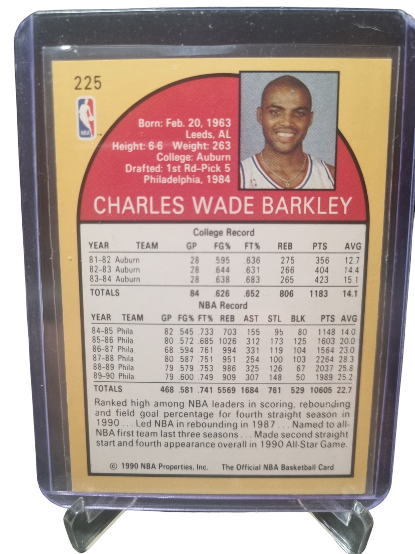 1990 Hoops #225 Charles Barkley