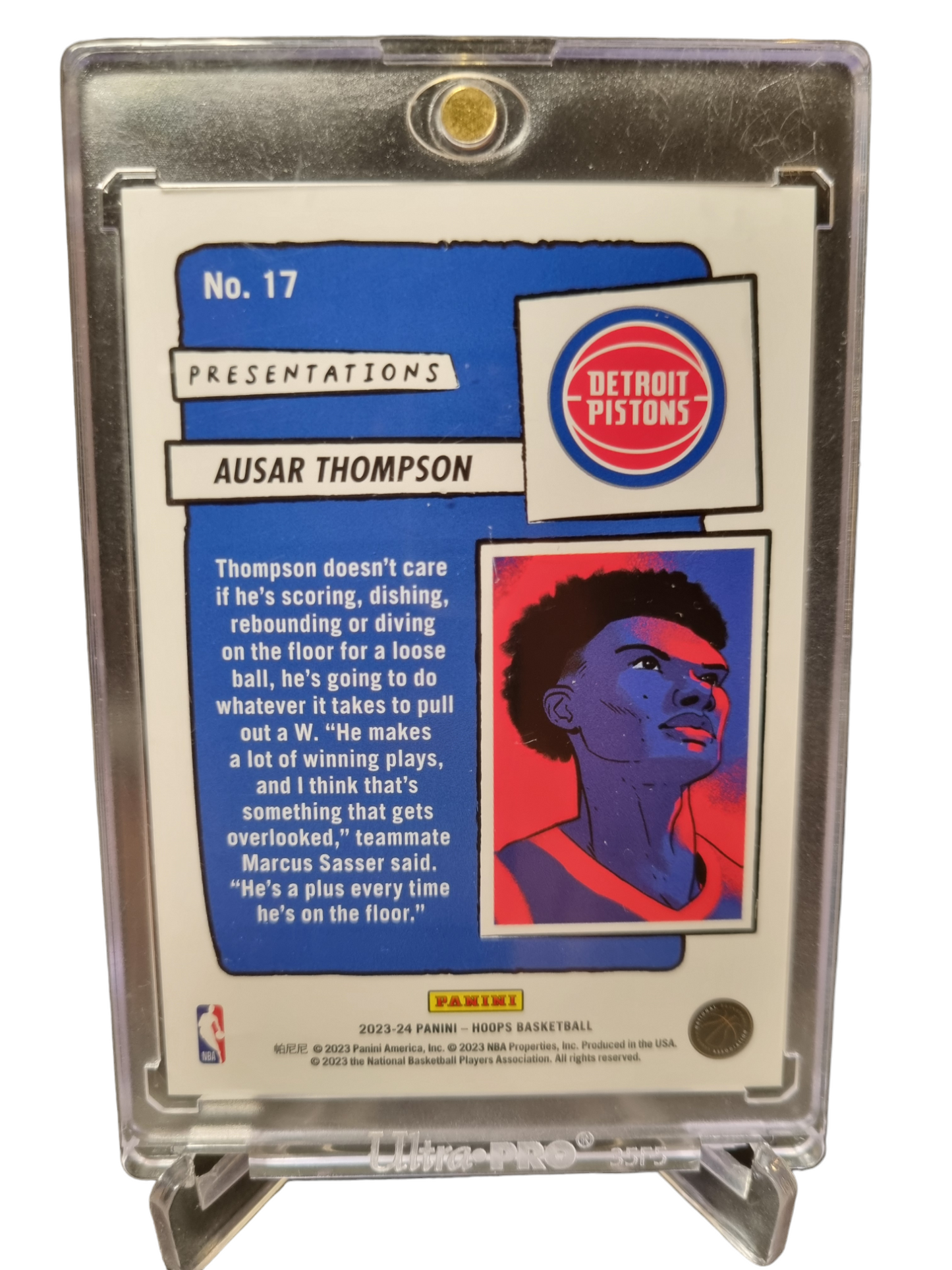 2023-24 Panini Hoops #17 Ausar Thompson Rookie Card Presentations