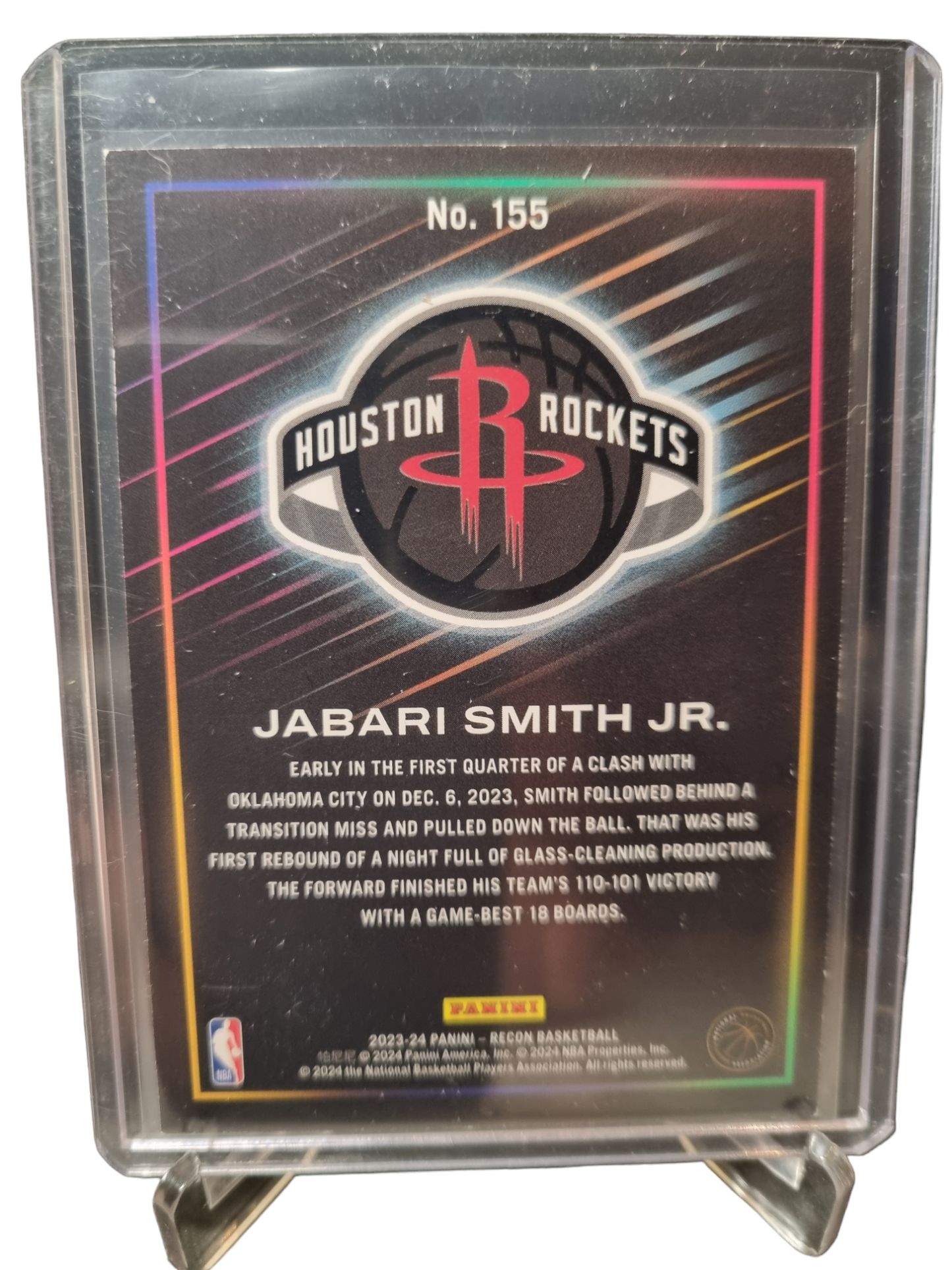 2023-24 Panini Recon #155 Jabari Smith JR Red 118/199