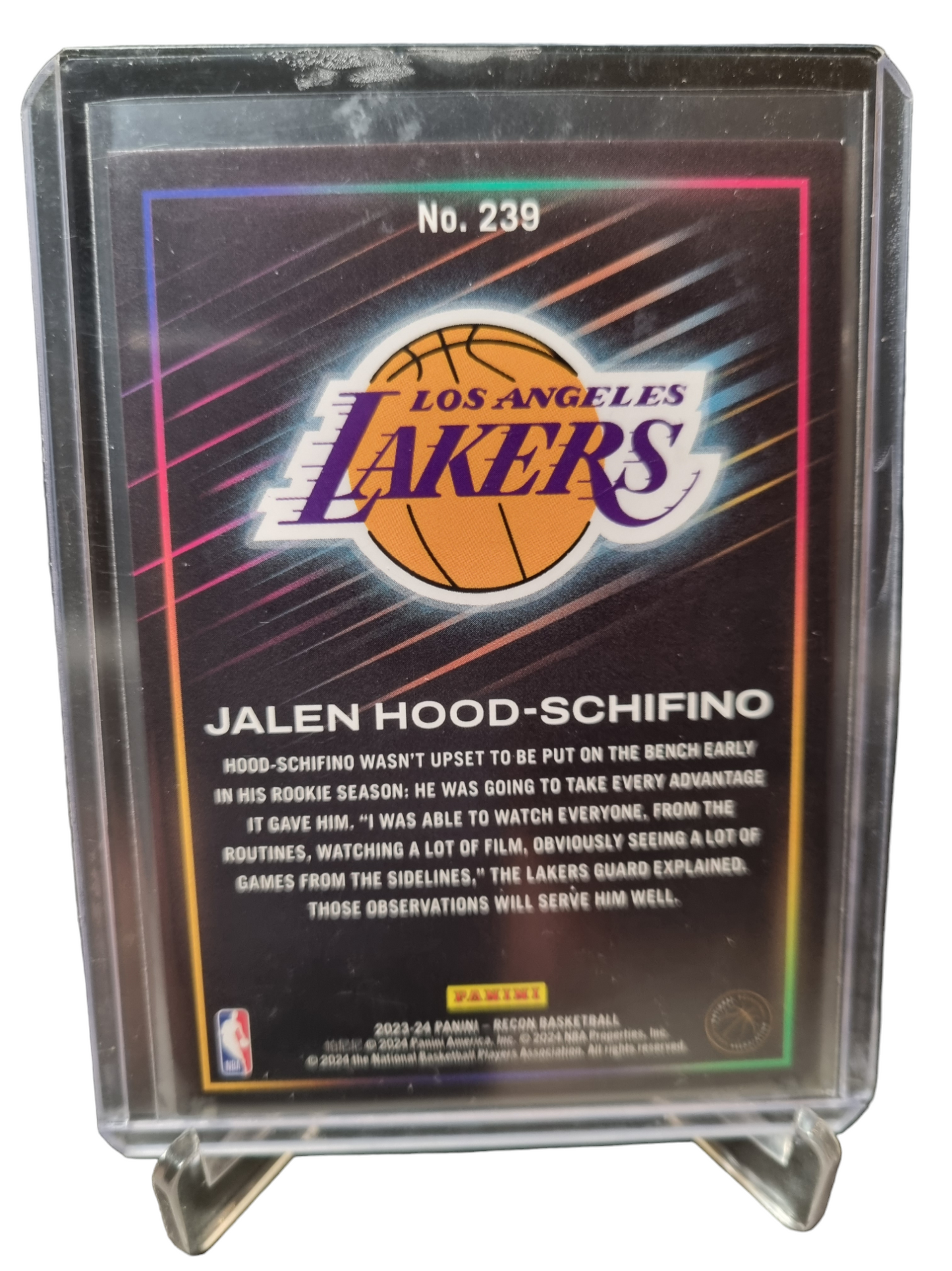 2023-24 Panini Recon #239 Jalen Hood-Schifino Rookie Card