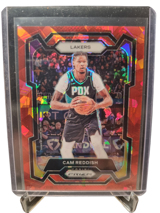 2023-24 Panini Prizm #230 Cam Reddish Red Cracked Ice Prizm