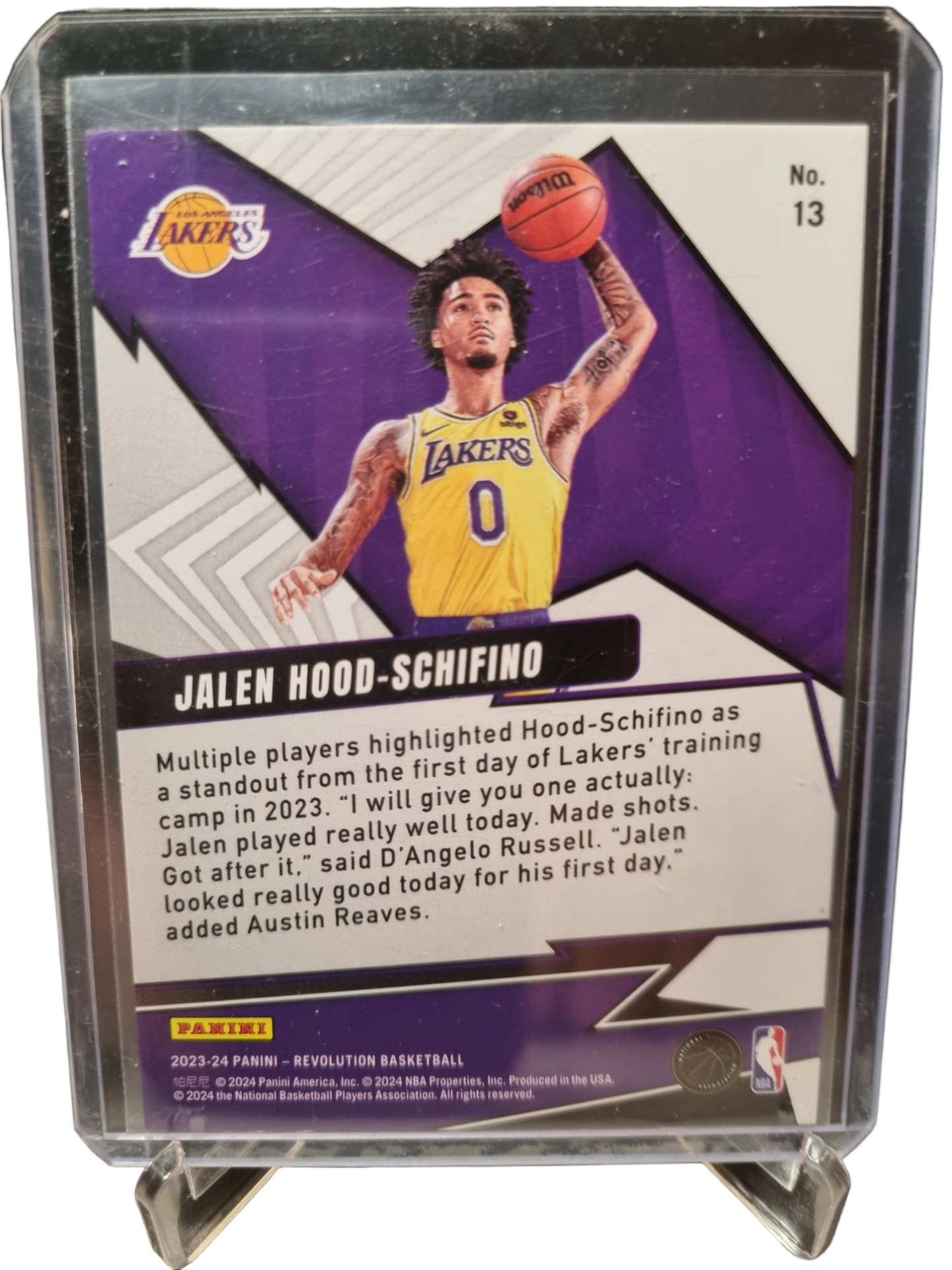 2023-24 Panini Revolution #13 Jalen Hood-Schifino Rookie Card Shockwave