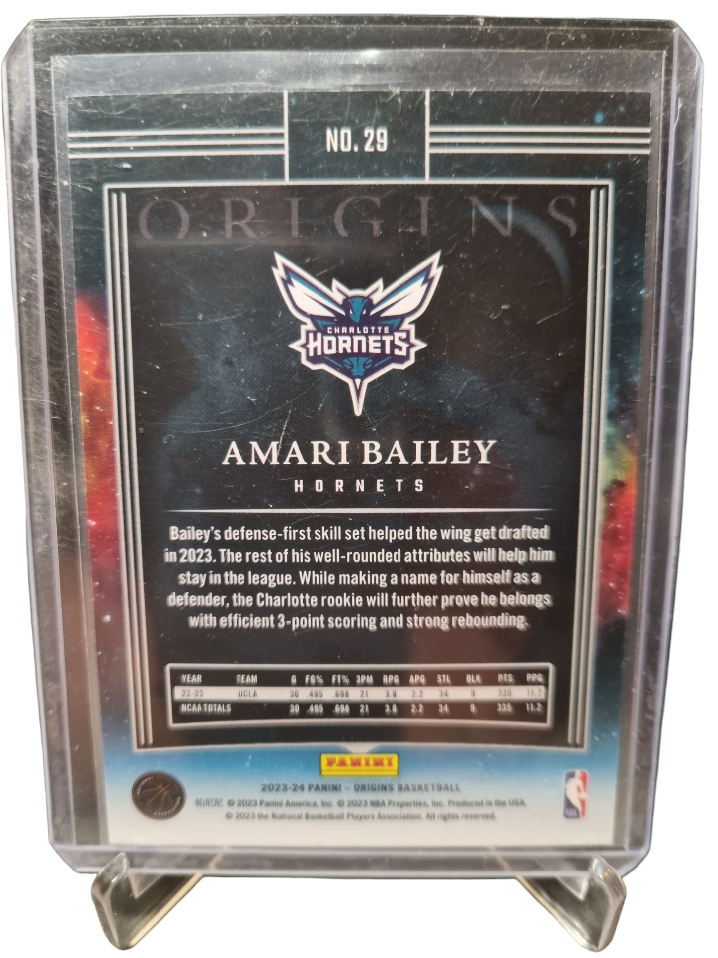 2023-24 Panini Origins #29 Amari Bailey Rookie Card