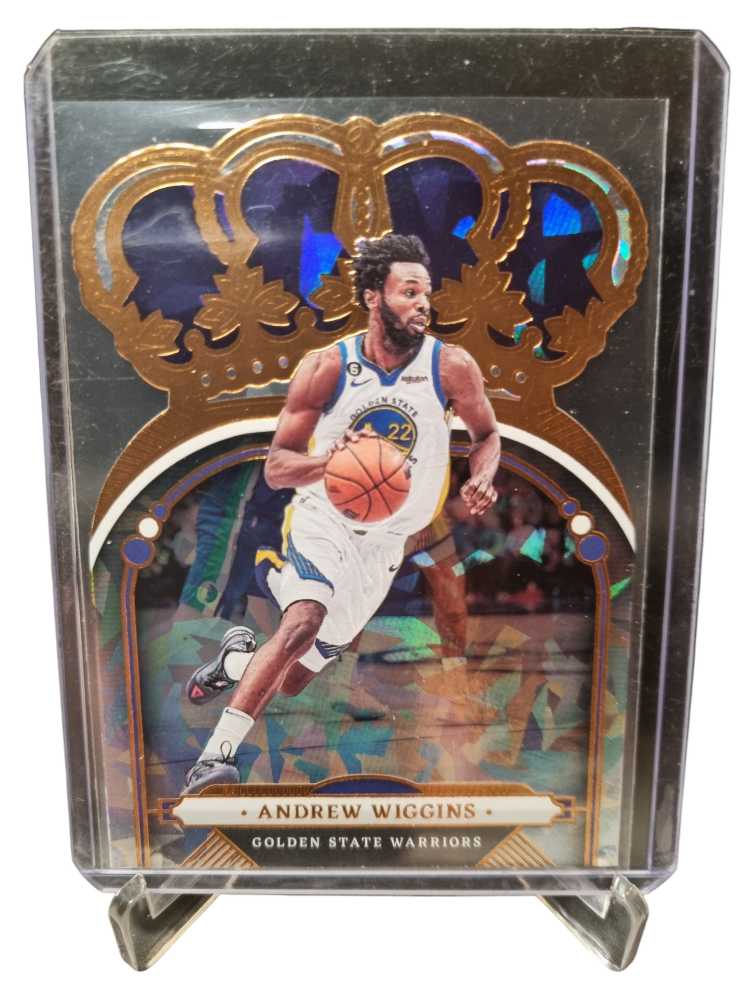 2022-23 Panini Crown Royale #18 Andrew Wiggins Bronze Cracked Ice