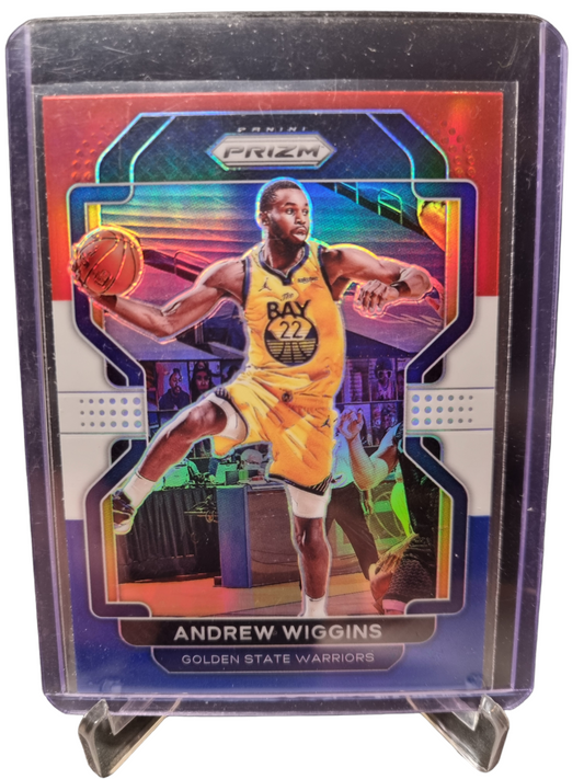 2021-22 Panini Prizm #155 Andrew Wiggins Tri Color Prizm