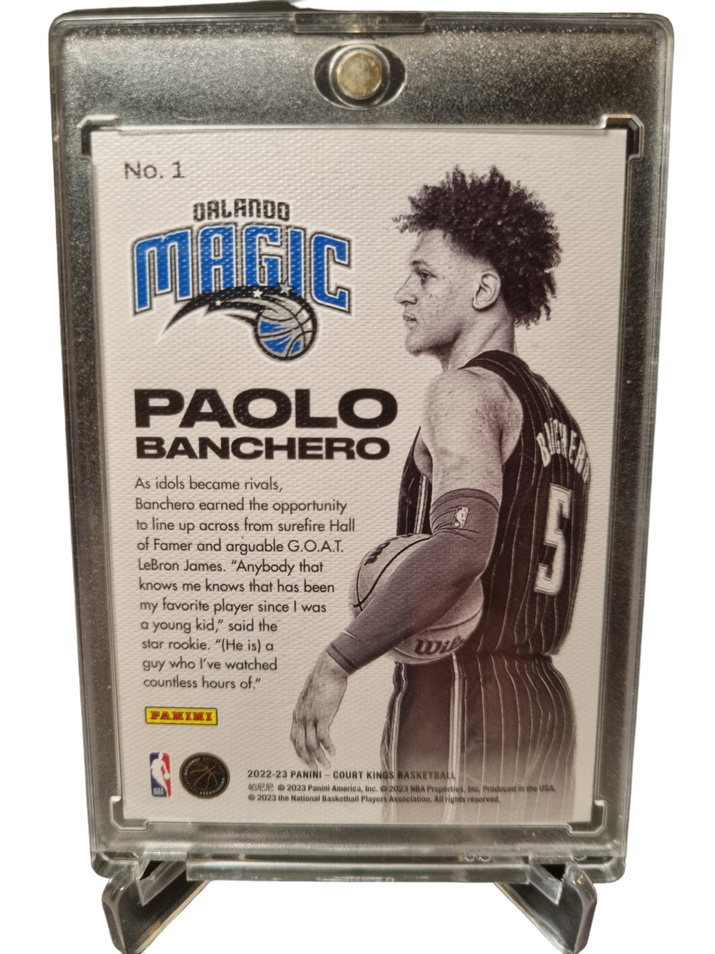 2022-23 Panini Court Kings #1 Paolo Banchero Rookie Card Rookie Exclusive SSP