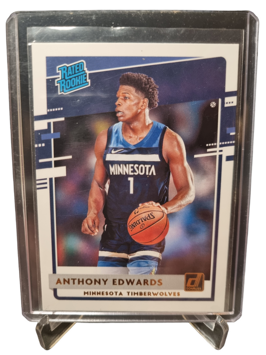 2020-21 Panini Donruss #201 Anthony Edwards Rookie Card Rated Rookie