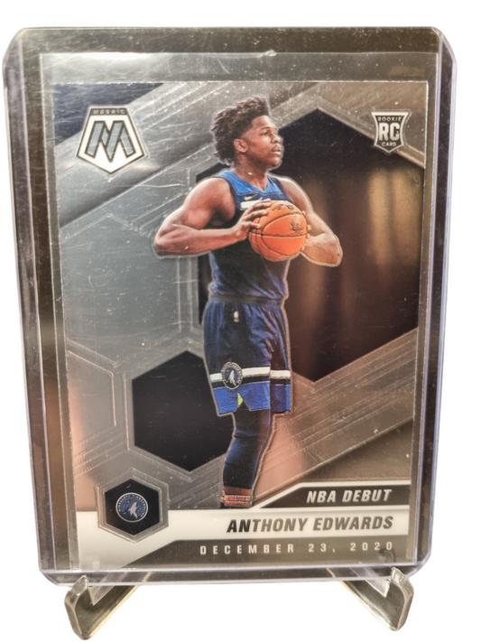 2020-21 Panini Mosaic #261 Anthony Edwards Rookie Card NBA Debut