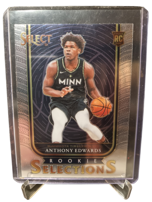 2020-21 Panini Select #5 Anthony Edwards Rookie Card Rookie Selections