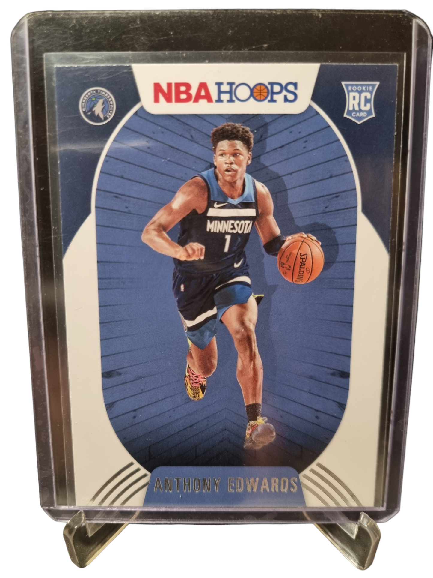 2020-21 Panini Hoops #216 Anthony Edwards Rookie Card