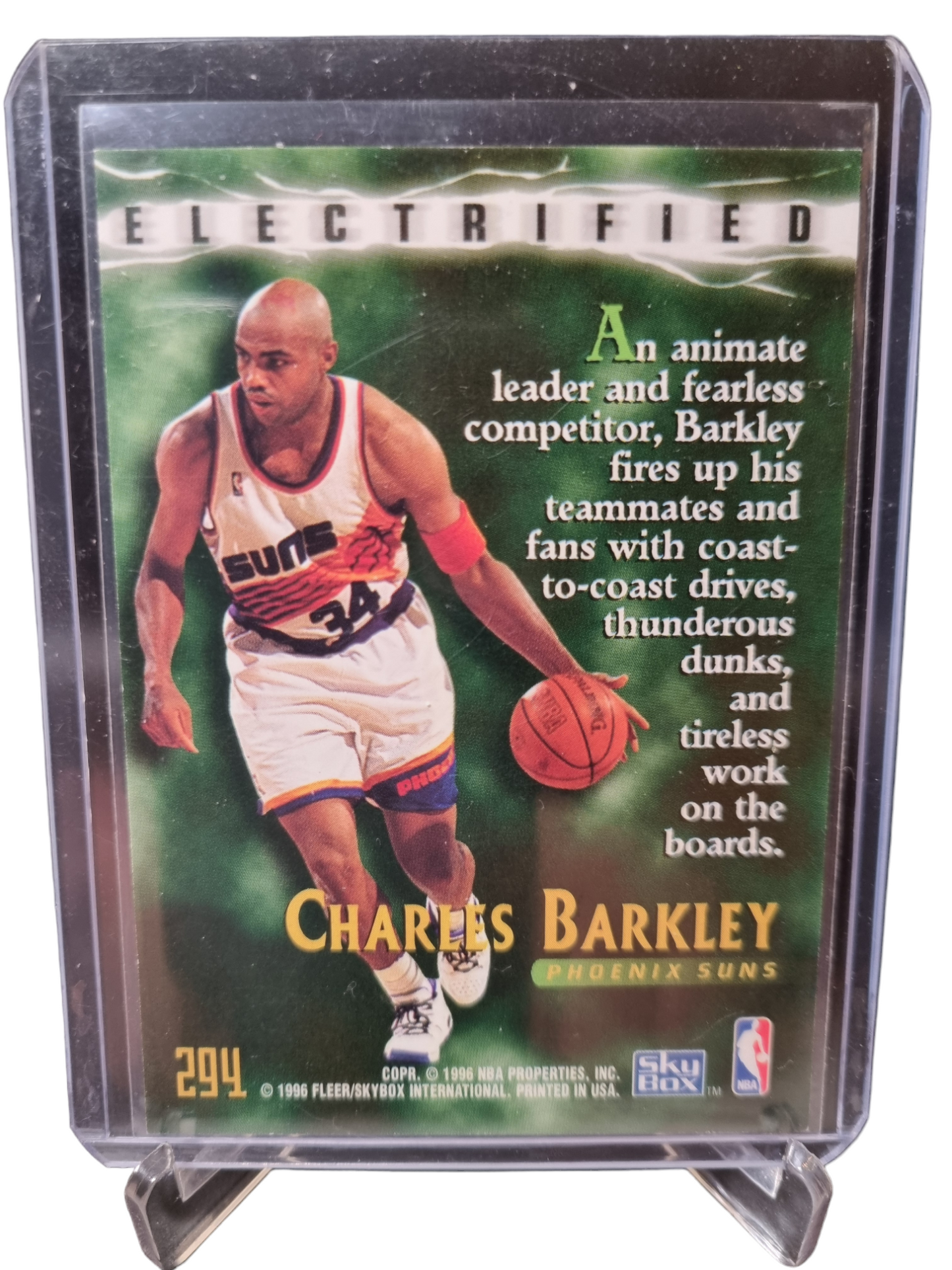 1996 Skybox #294 Charles Barkley Electrified