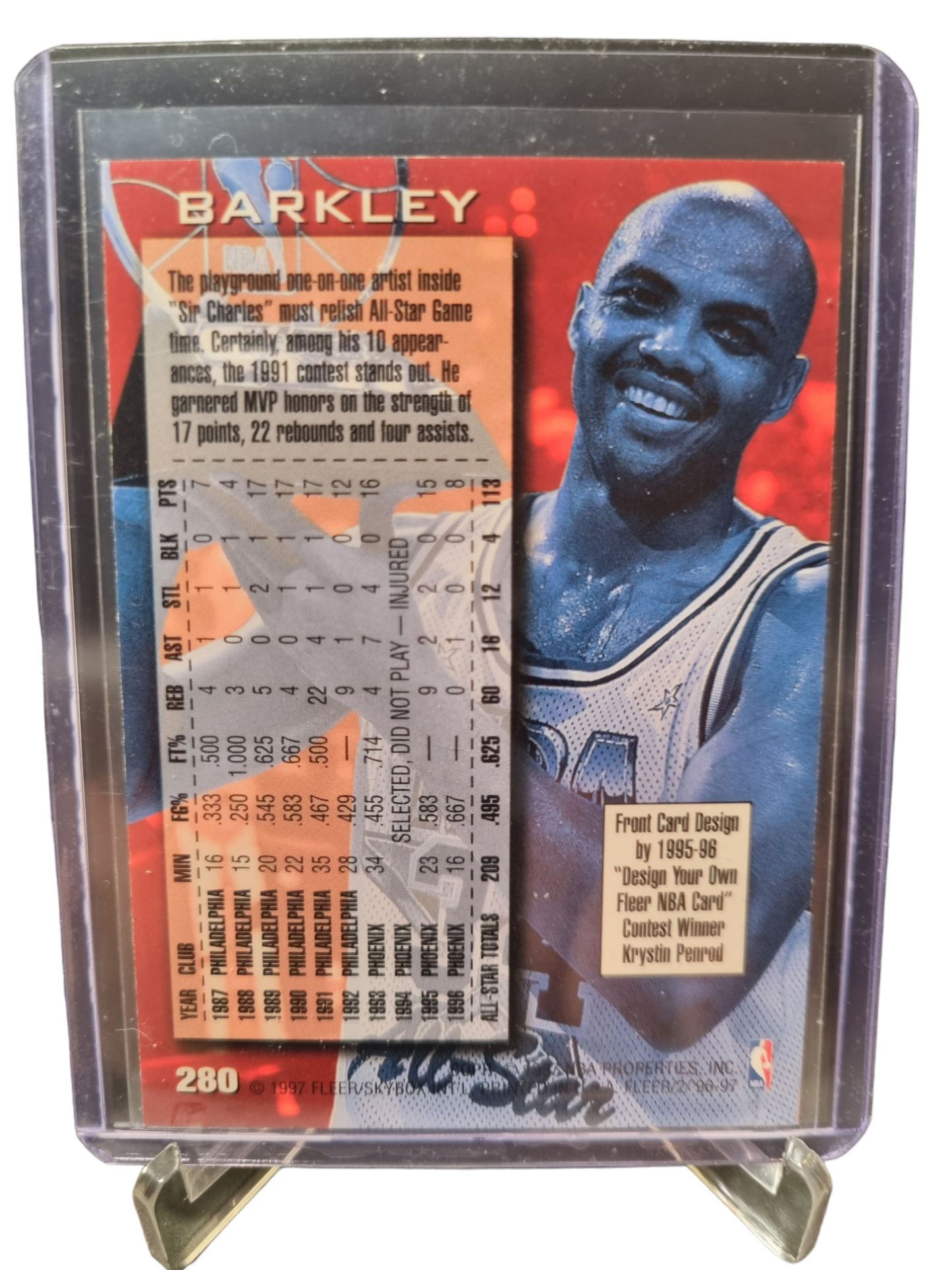 1996-97 Fleer #280 Charles Barkley NBA All-Star 10 Retro