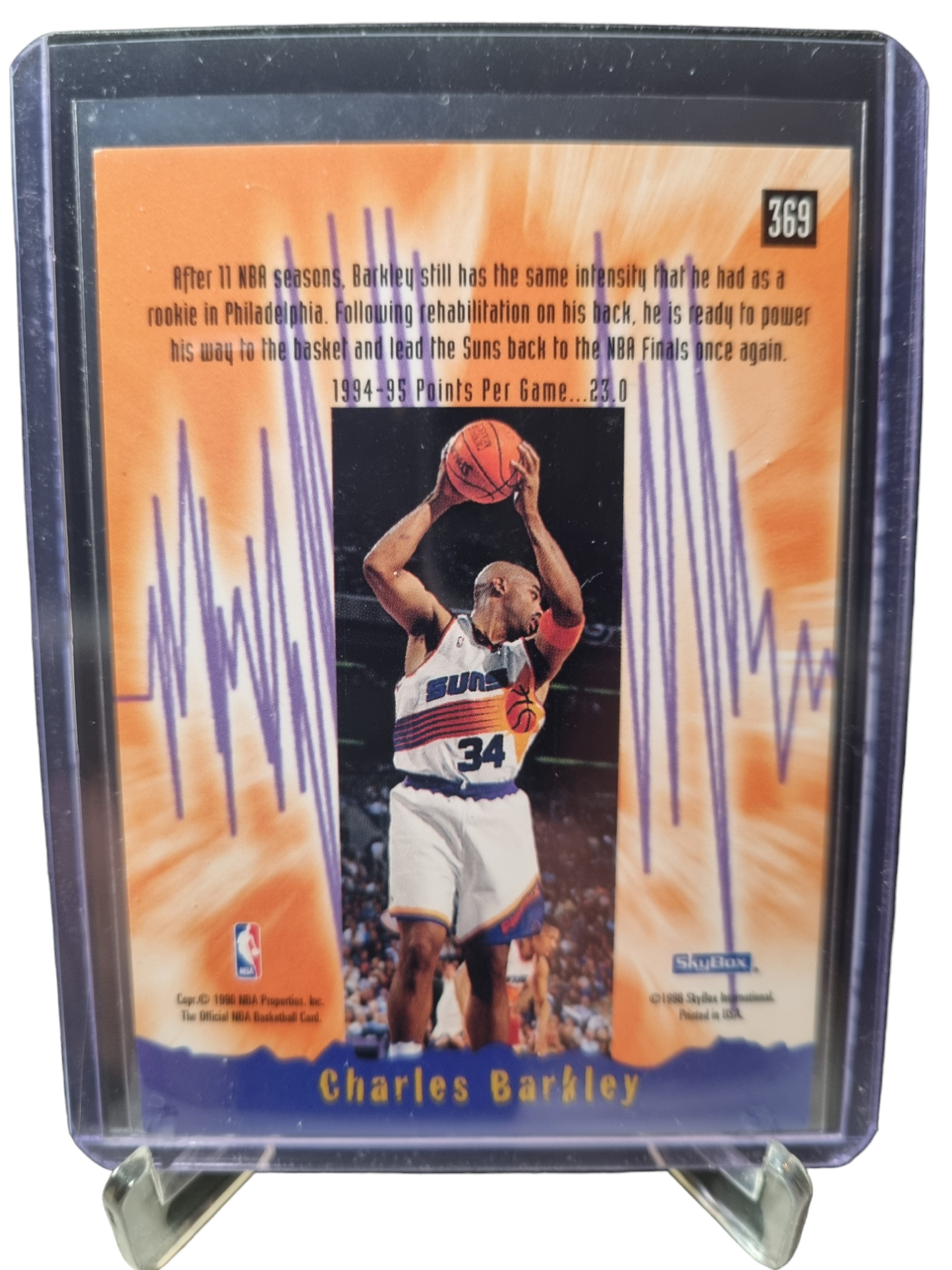 1996 Hoops #369 Charles Barkley Earth Shakers