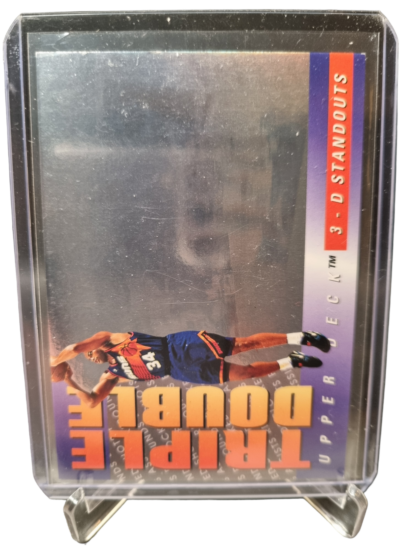 1993 Upper Deck #TD1 Charles Barkley Triple Double 3D Standouts Hologram Card