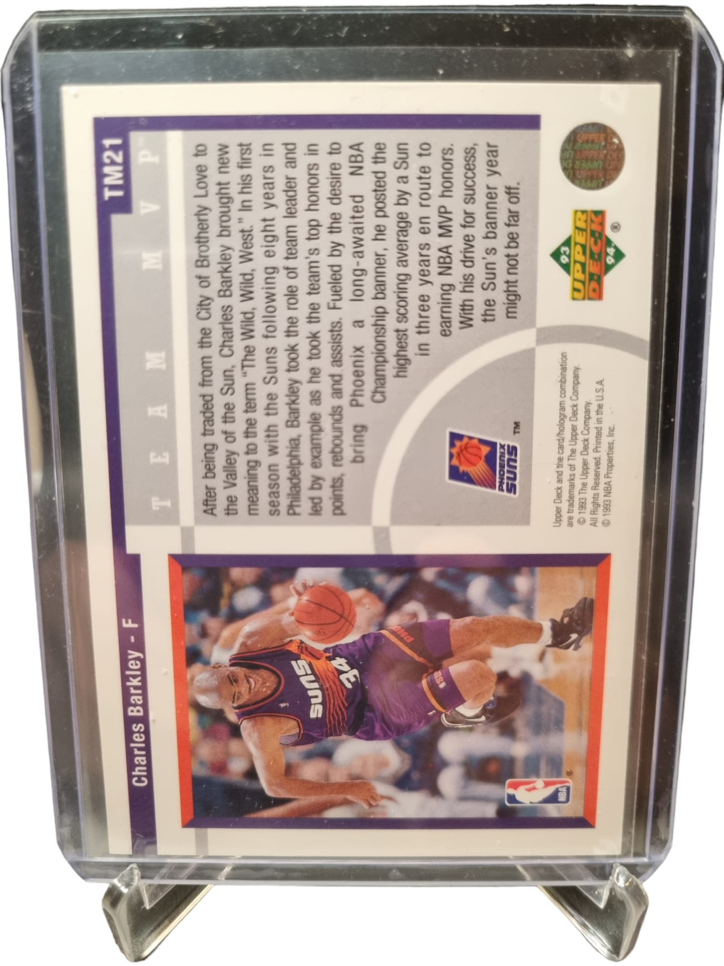 1993 Upper Deck #TM21 Charles Barkley Team MVP