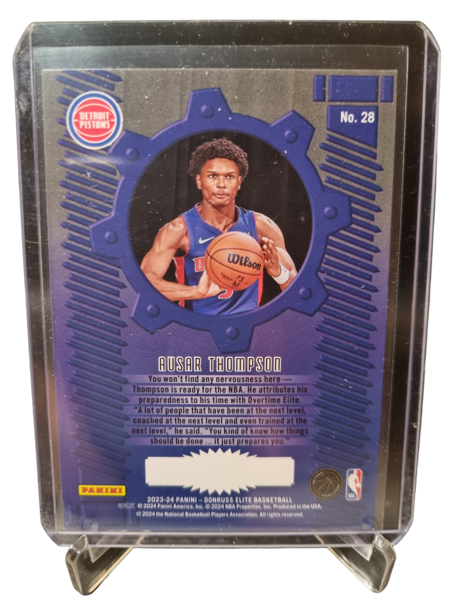 2023-24 Panini Donruss Elite #28 Ausar Thompson Rookie Card Craftsman