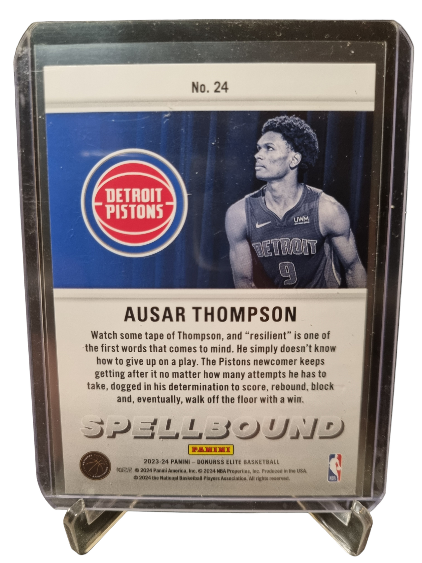 2023-24 Panini Donruss Elite #28 Ausar Thompson Rookie Card Spellbound R