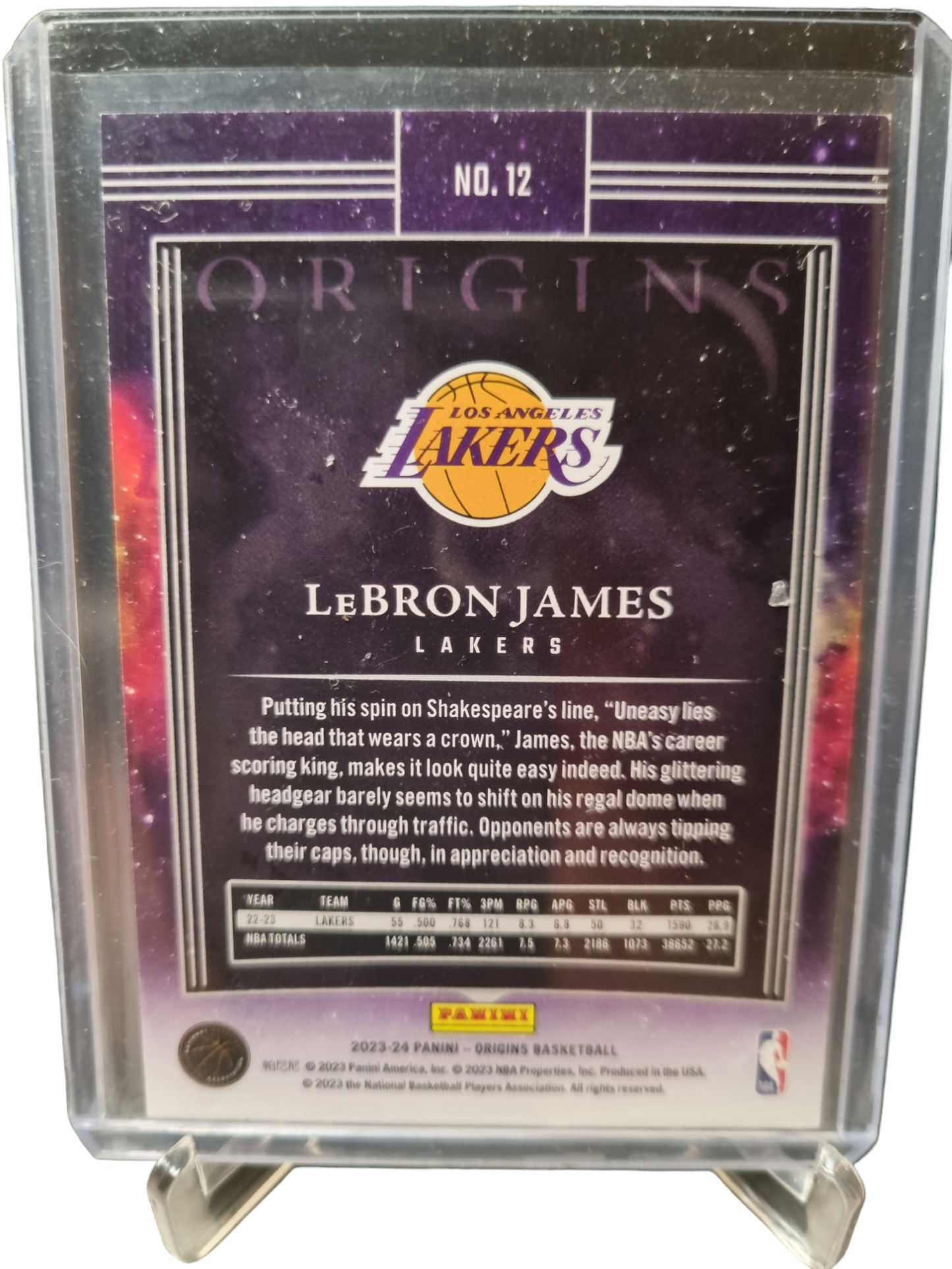 2023-24 Panini Origins #12 Lebron James