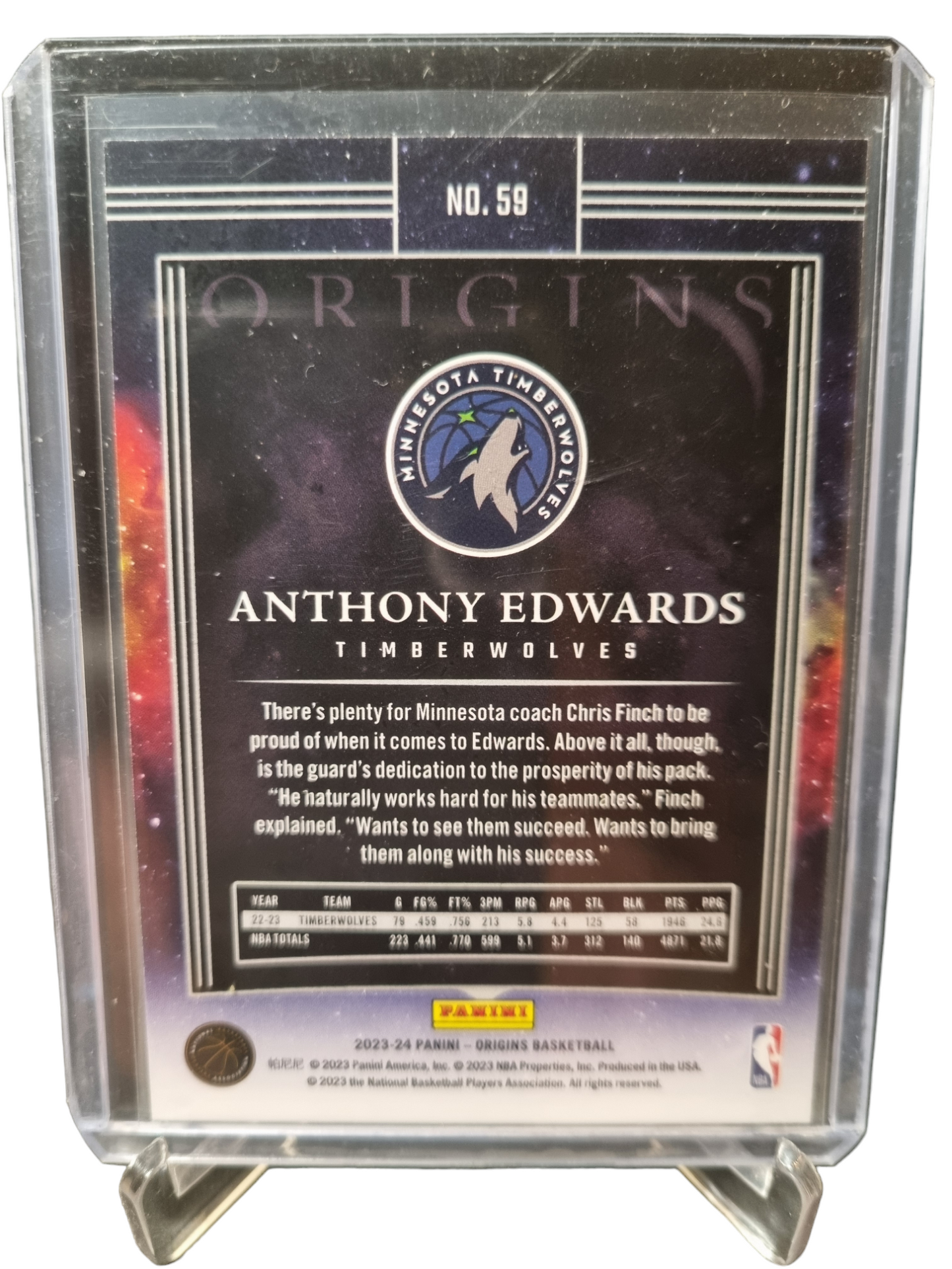 2023-24 Panini Origins #59 Anthony Edwards