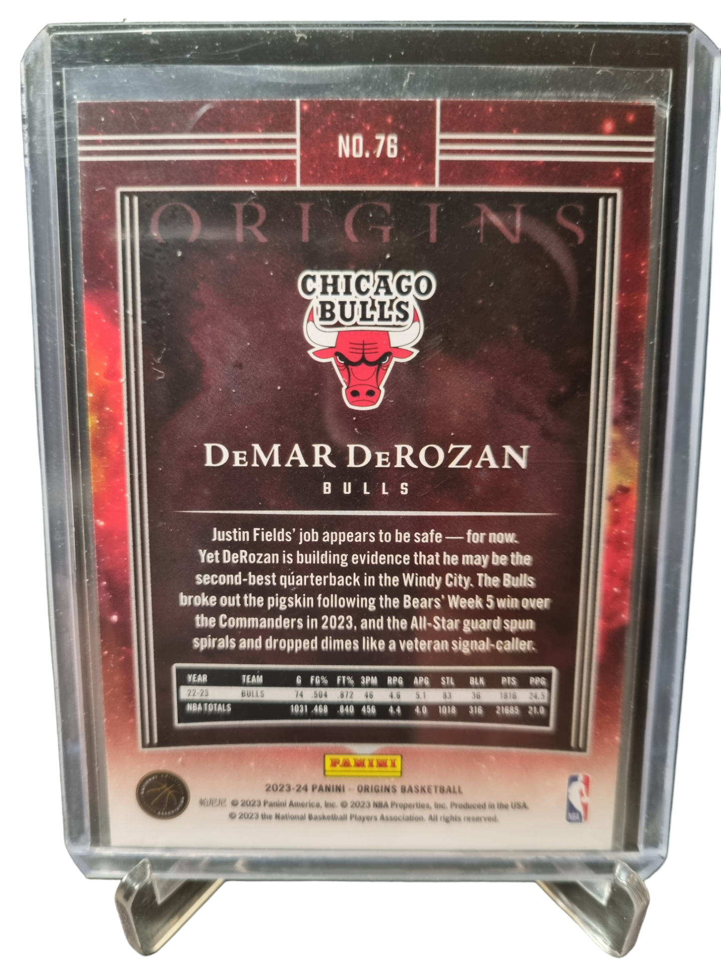 2023-24 Panini Origins #76 DeMar DeRozan