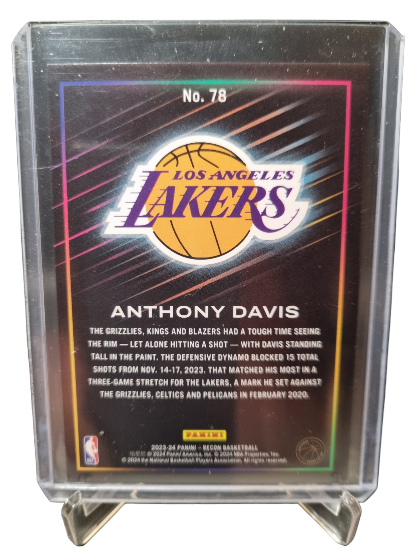 2023-24 Panini Recon #78 Anthony Davis Silver Holo